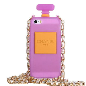 Luxury channel bottle style mobile phone cases for iPhone 5